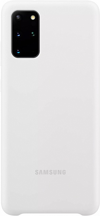 Чехол-накладка Silicone Cover для Samsung Galaxy S20+ (белый)